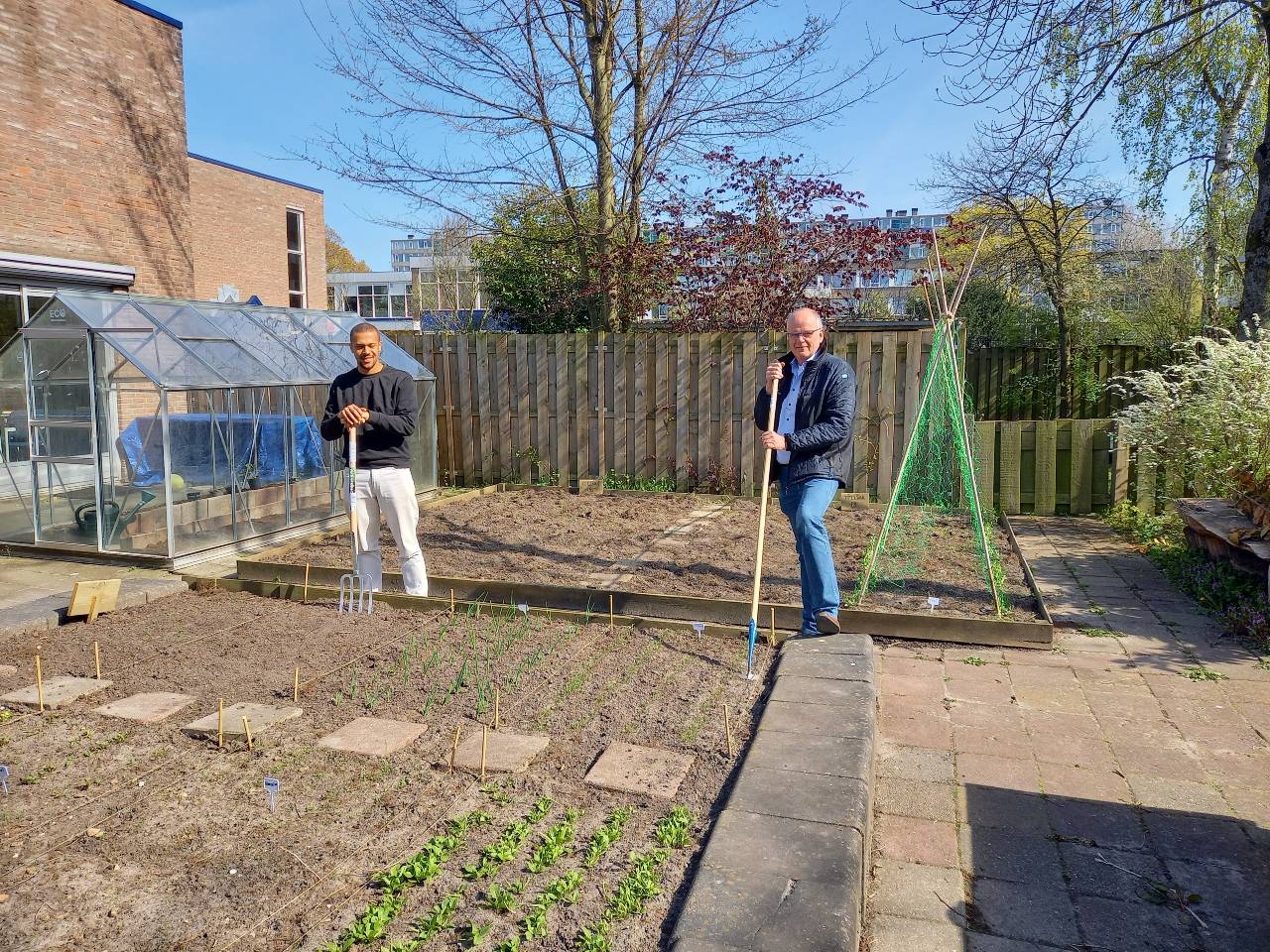 Ghanadreef moestuin tussenvoorziening